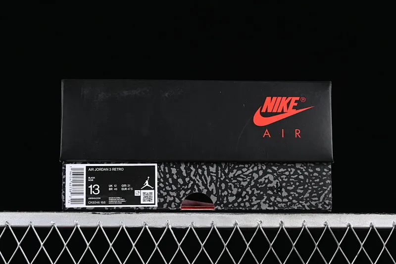 All categories Air Jordan Jordan series basketball shoes Air Jordan 3 LW version Air Jordan 3 Retro AJ3 Joe 3 Black Cat Explosion pattern CK9246-168